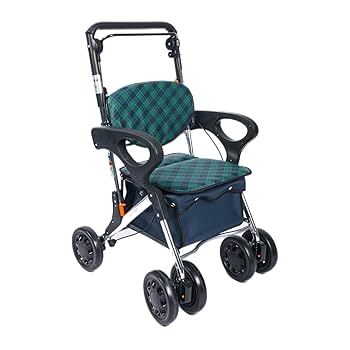 シルバーカー Izumi43 歩行器 四輪歩行車 シルバーカー アルミ製 折り畳み式 手押し車